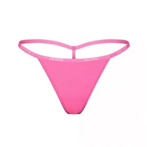 NWT SKIMS Cotton Logo String Thong In Pink